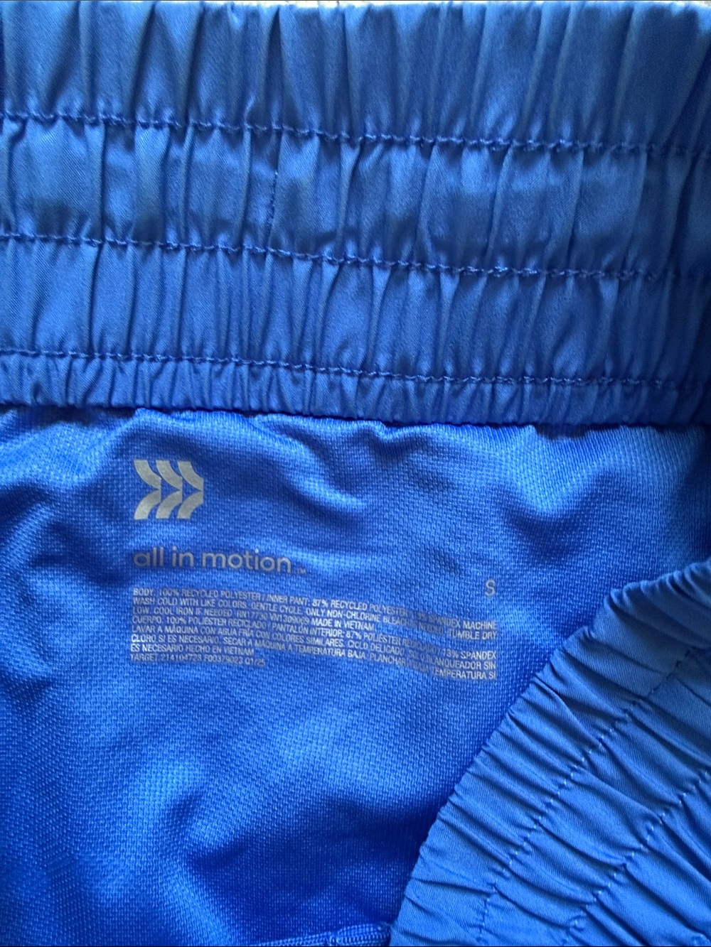 all in motion Blue Athletic Tank and Short Set Small - Picture 3 of 3